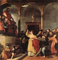 Lotto, Lorenzo - St Lucy before the Judge